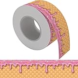 Operitacx Bulletin Board Border Ice Cream Bulletin Trim Blackboard Border Stickers Classroom Borders 20m Decorate Walls Desks Windows Doors Lockers Classrooms Decor