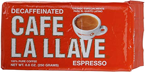 Comparison: Cafe Bustelo Decaf 8 Decaf Cafe La Llave 8.8 Oz Ground Brick
