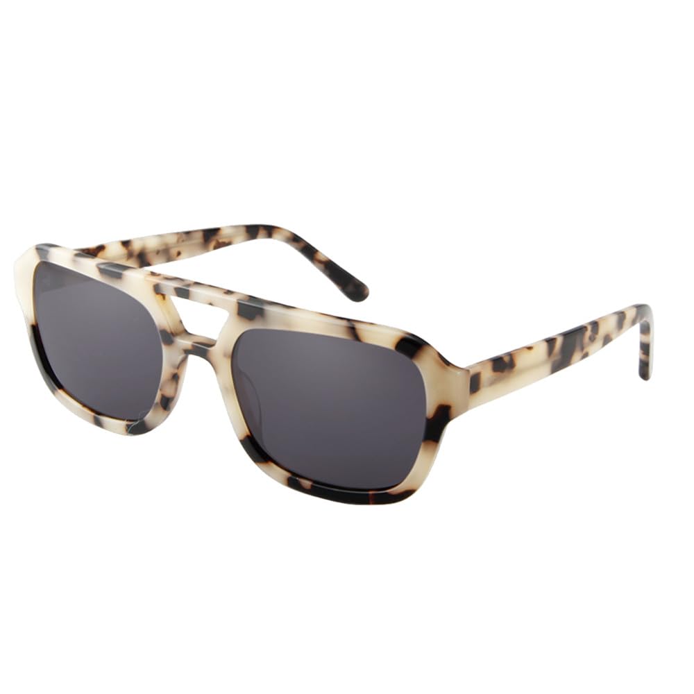 Occhiali da sole quadrati da donna Occhiali da sole in acetato bianco per uomo Occhiali grandi tonalità