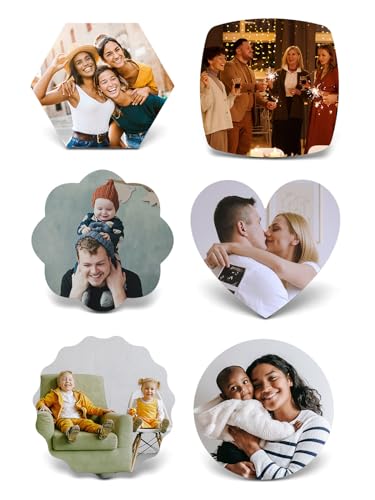 Imanes Decorativos Personalizados Fotos 6 Piezas Mediano miniatura 1