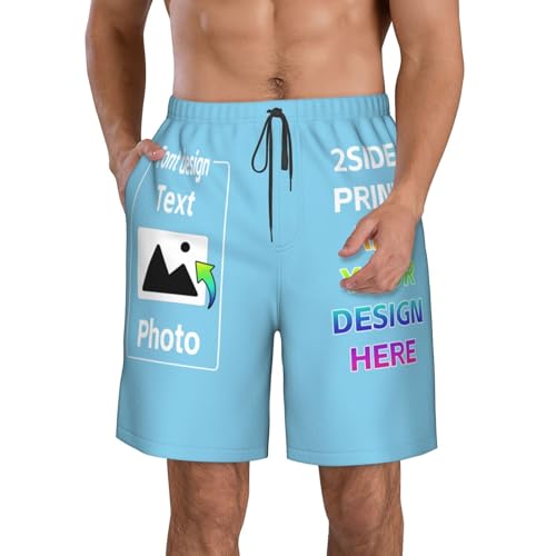 Custom Shorts for Men Personalized Bulk Shorts with Text Photo Customized Sweat Shorts with Mesh Lining Pocket2