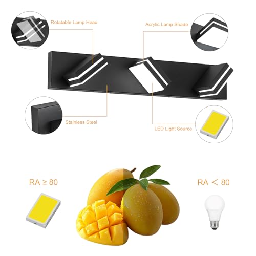 image for SineRise LED Modern Bathroom Vanity Light Fixtures, Modern Acrylic Bat