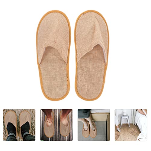 Cabilock 6pairs Portable Foldable Travel Slippers for Business Trips of Unisex Guest Shoes Random Colors Comfortable Skid Design for Home Hotel and Salon Use2
