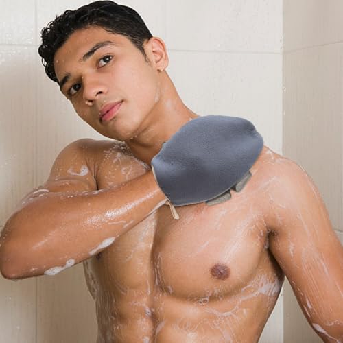 3 Pack Bath Loofah Body Sponge Brushes Loofah Exfoliating Glove Bath Shower Glove with Flower Bath Ball Bath Shower Loofah Sponge for Women and Men - Image 6