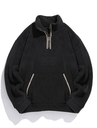 Amazon.com: ZAFUL Men's Casual Daily Sweatshirt Front Pocket