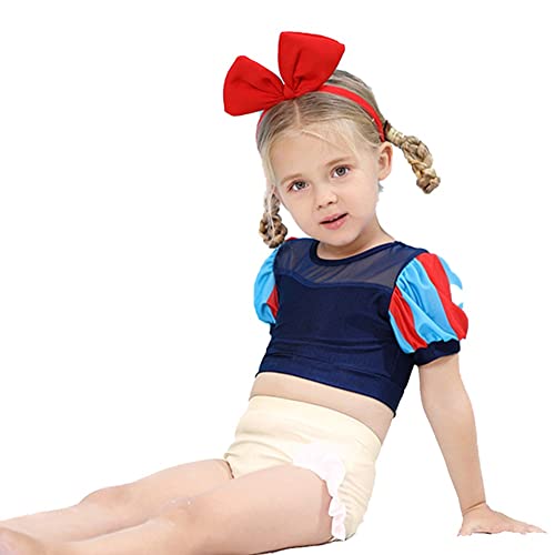 Image of Princess Two-Piece Tankini Swimsuit for Baby Girls Bathing Suits Swimwear Surf Beach Summer Swimming Bikini Sets