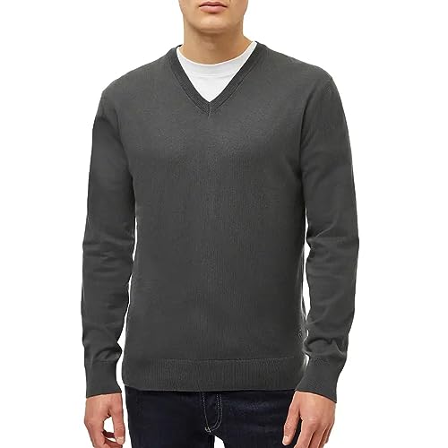 Pull col en V stretch homme pour un look casual chic au bureau