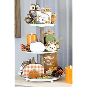 Auldhome design woodland friends figurines set of 3 foxowlhedgehog forest animals decor for fall christmas winter and themed decor or parties  urban country home decor