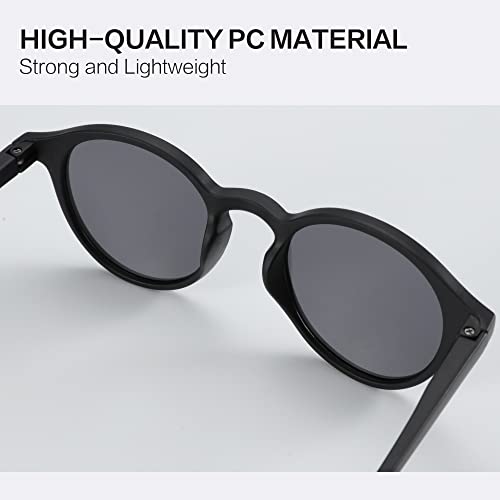 Image of ZENOTTIC Polarized Round Sunglasses, Stylish Sunglasses for Men and Women Retro Classic, Multi-Style Selection