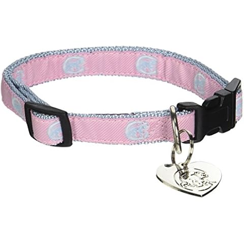 Sporty K9 MLB Chicago Cubs Pink Dog Collar, Medium Cover