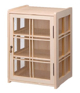 蝿帳/蠅帳 両面開き 引き出し付き 棚/食器棚 家具 【公式通販】
