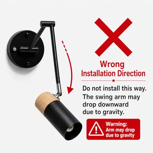 Aplique de pared extensible de metal y madera Alpinaluz con casquillo E27 e interruptor 5