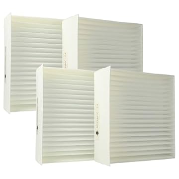 vhbw set di 4x filtri compatibile con Zehnder Climos 200 sistema di ventilazione - Filtri M5 / F7, 17 x 17 x 4,5 cm, bianco