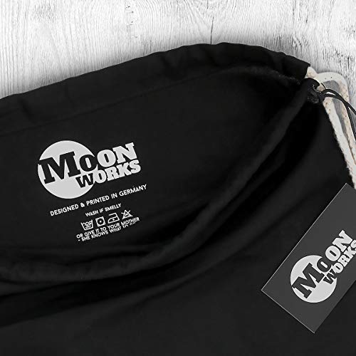 MoonWorks Turnbeutel Bittschön ned orenna, I hob an Obazdn im beidl Bayern bayrisch Bavaria schwarz unisize