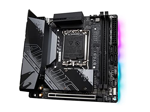 Image of GIGABYTE B760I AORUS PRO DDR4 Intel LGA 1700 B760 Mini-ITX Motherboard, Supports Intel Core 14th /13th /12th Gen, DDR4, 8+1+1 Power Phase, 2X M.2, PCIe 4.0, USB-C, WIFI6, 2.5GbE LAN, Q-Flash Plus