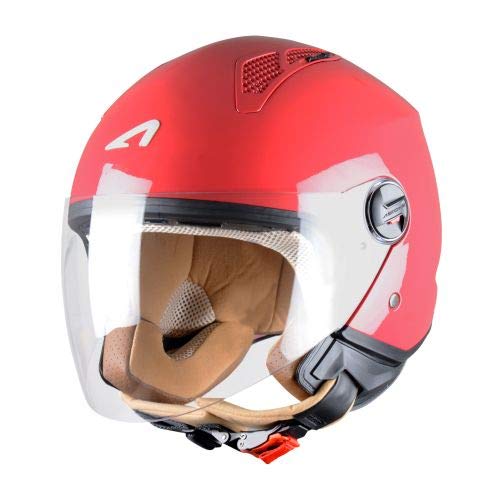 Astone Helmets - MINIJET monocolor - Casque jet - Casque jet urbain - Casque moto et scooter compact - Coque en polycarbonate - Cherry S
