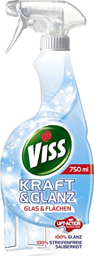 Viss Kraft und Glanz Glas, Flächen Sprühflasche, 750 ml