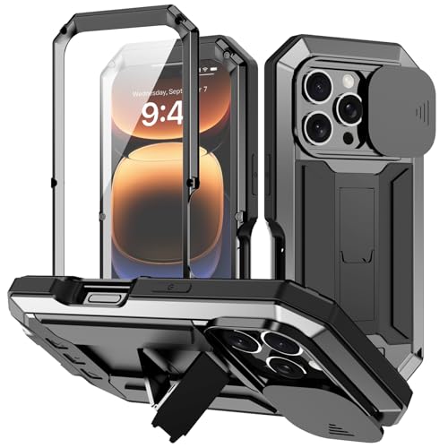 Coque en métal iPhone 16 Pro Max blindée et élégante pour une protection intégrale ultime