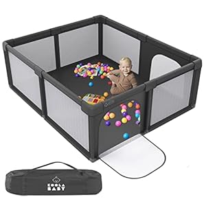 Baby Playpen – Kids Activity Center with Anti-Slip Base – Portable Indoor & Outdoor Playard for Toddlers – Foldable…