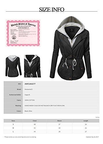 Awesome21 Women's Causal Boyfriend Over-Sized Utility Anorak Jacket4