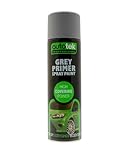 Autotek Professional High Covering Power Spray Paint, Grey Primer, 500 ml