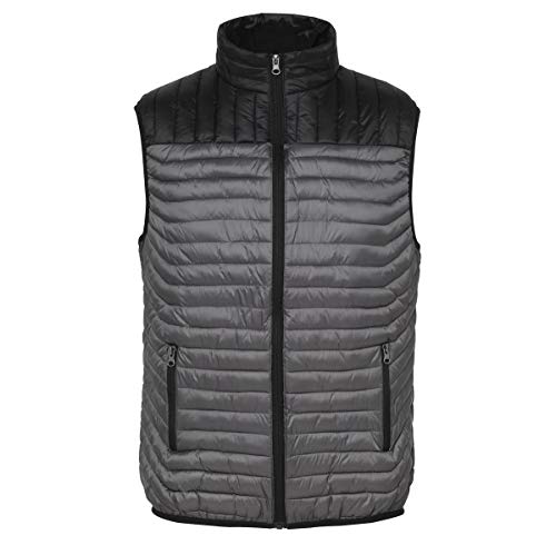 Doudoune sans manches bicolore homme gilet matelassé chaud TS028