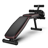 Banco de Musculación Multifuncional de Pesas Plegable Ajustable de Abdominales Entrenamiento, Banco Ejercicio Press de Banca Pecho Triceps para Gimnasio en Casa