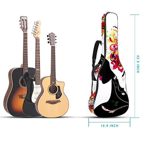 Housse étanche pour guitare acoustique avec double bandoulière et poche Motif tortue de mer dorée, Multicolore 08, 42… - Les Beatles, Paul McCartney, John Lennon, RIngo Starr, George Harrison Housse étanche pour guitare acoustique avec double bandoulière et poche Motif tortue de mer dorée, Multicolore 08, 42… – Image 6