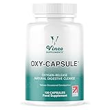 Vinco Supplements Oxy-Capsule Magnesium Compound - Vegan Oxygen Powder Natural Colon Cleanser - Gas Relief, Bloating Relief, Constipation Relief - Intestinal Cleanser for Adults - 120 Count