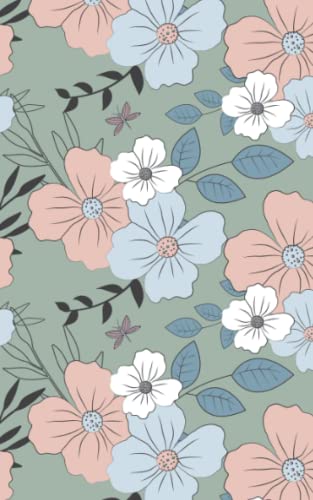 Mini Smart Sketch book: Notebook journal with blank paper for drawing, writing, painting, 120 pages of 5x8 inches (cover with flower designs)