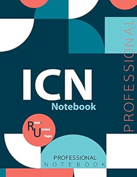 ICN Notebook, Examination Preparation Notebook, Study writing notebook, Office writing notebook, 140 pages, 8.5” x 11”, Glossy cover