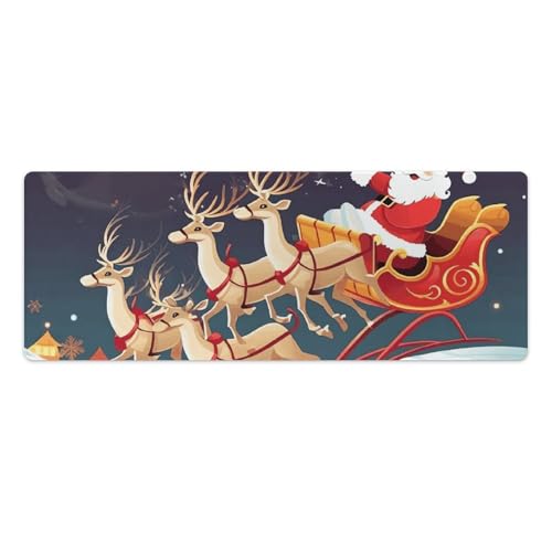 Tapis de souris de jeu et d'écriture imperméable pour l'ambiance de Noël à la maison