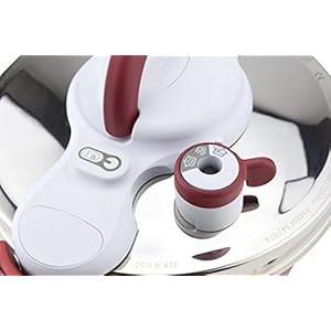   Tefal-P4620733-Clipso-Minut-Perfect-Pressure-Cooker-Garb-Basket-and-Timer-6L-Stainless-SteelWhiteRed