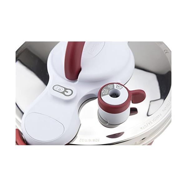   Tefal-P4620733-Clipso-Minut-Perfect-Pressure-Cooker-Garb-Basket-and-Timer-6L-Stainless-SteelWhiteRed