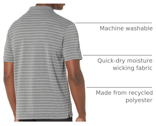 Image of Amazon Essentials Men's Moisture Wicking Golf Polo Shirt, Short Sleeve, Slim-Fit, Quick-Dry, Active Wear
