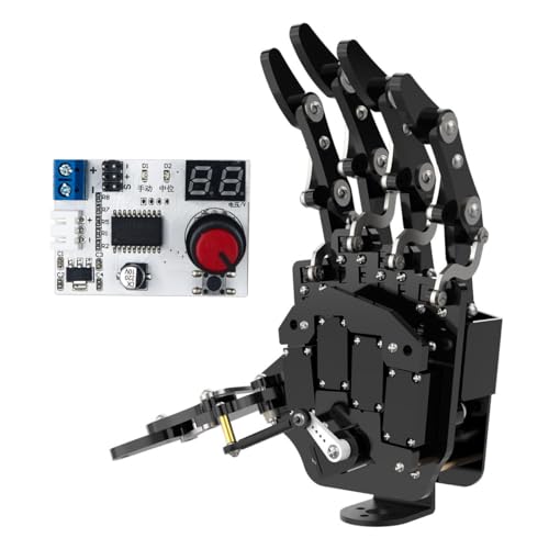 Image of Robot Hand Five Fingers Solely Movement Bionic Robot Mechanical Arm DIY - Left Hand with Servo Tester