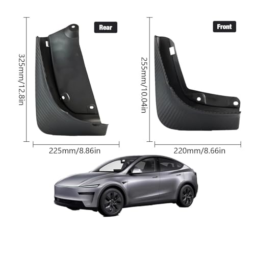 Garde-boue pour Tesla Model Y 2025 Juniper kit de 4 bavettes de protection