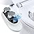 Bidet Attachment for Toilet Warm Water, Temperature Display Hot & Cold Water Non-Electric Adjustable Pressure Self Cleaning Frontal & Rear Dual Nozzle Wash Bidet Attachment for Rear & Feminine Wash