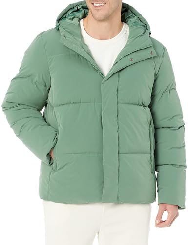 Image of Amazon Essentials Mens Mid-Length Hooded Puffer Coat (Available in Big & Tall)