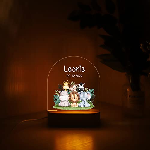 Lámpara de Noche Animal Personalizable para Niños miniatura 3
