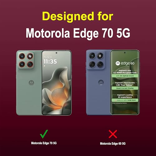 Image of Zapcase Back Case Cover for Motorola Edge 70 5G | Compatible for Motorola Edge 70 5G Back Cover | Liquid Silicon Magic Case with Camera Protection | Plum