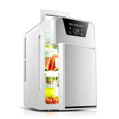 Mini-Auto-Kühlschrank | kleine Weinkühlschränke | Camping-Kühler & Wärmetaschen | kompakt, tragbar und leise | Heimbrau-Thermometer (Silber, Gold, 2