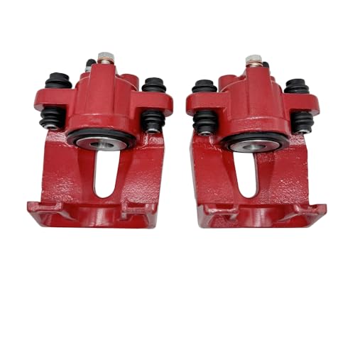 DOUQANG Red Rear Disc Brake Calipers Left and Right Side for 2003-11 Ford Crown Victoria Ranger, for 2003-11 Lincoln Town Car, for 2003-11 Mercury Grand Marquis Marauder Replace S4850 18-4850 18-4851