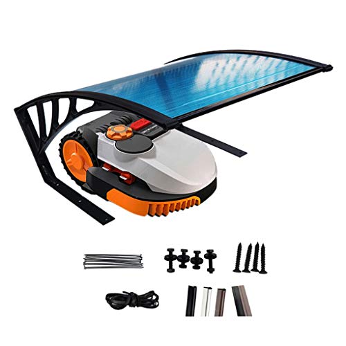 QYQPB Carport Shelter For Lawnmower Robot Garage, Jardín Césped Pequeño Cortacésped Canopy, Soporte De Hierro Recubierto Antioxidante De Sombra Los (Size : 100 * 80 * 35cm)