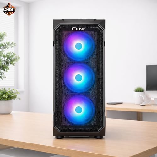 Image of CHIST Hyper Workstation PC (Core i9 14900K 14th Gen 24 Cores 32 Threads, 32GB DDR5 Ram, 1TB NVMe SSD, Liquid Cooler Fan, 750 PSU, Windows 11 Pro (Integrated UHD 770 Graphics)