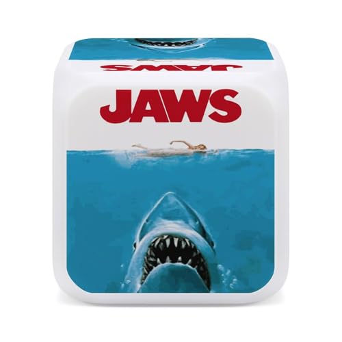 目覚まし時計 映画 Jaws 鮫 置き時計 デジタル時計 卓上時計 LED 7色ライト変換 電池式 温度表示 大音量 夜間照明 スヌーズ機能付き アラームクロック おしゃれ かわいい プレゼント UM4電池対応 部屋/オフィス/台所用