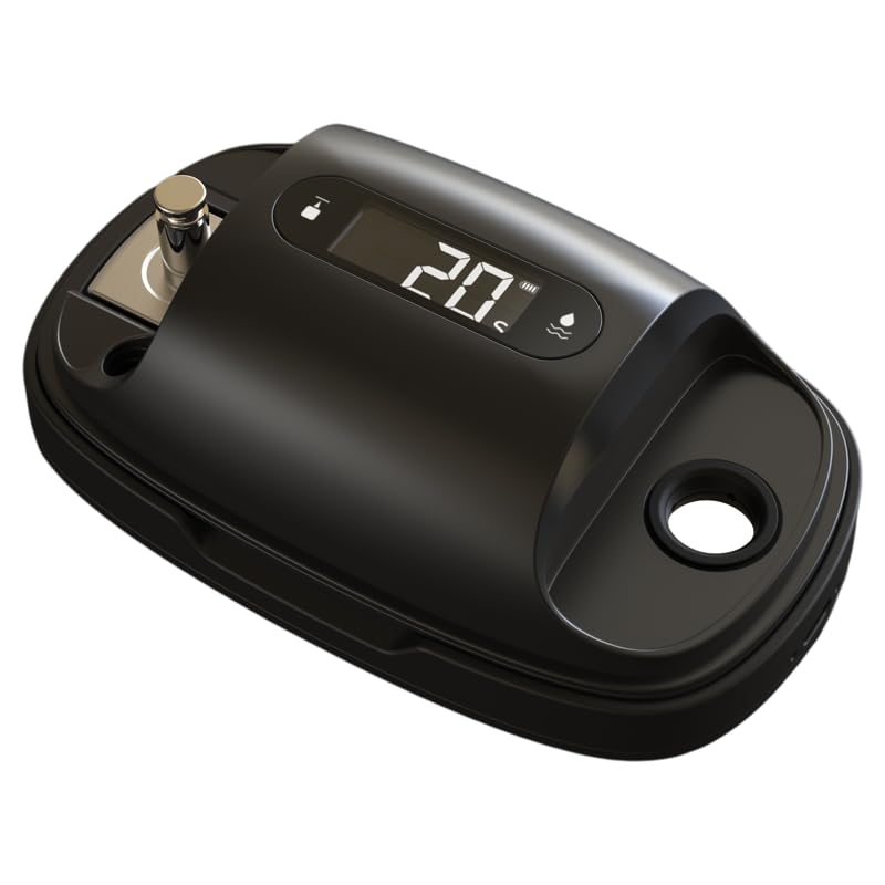 DUO Pro Ultrasonic Stylus Cleaner For Record Needles + Stylus Pressure Gauge, 110kHz Ultrasonic Record Needle Cleaner, Turntable Digital Stylus Force Scale for MM MC Cartridge (Black)