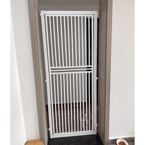 Barrera para Gatos Desmontable, Barrera de Seguridad extraalta para Mascotas para Cocina, Dormitorio y escaleras, Barreras para bebés con Cierre para el hogar(110x215cm/43x85in)