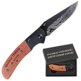 📐 Le couteau pliant manche en bois a une lame de 6 cm et un manche de 8,5 cm pour pouvoir le ranger dans sa poche facilement.