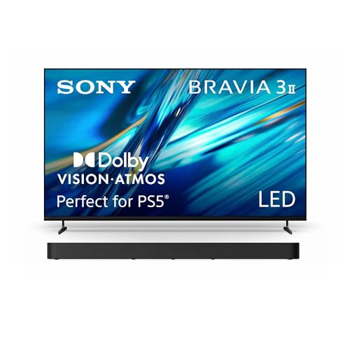 Image of Sony BRAVIA 3 II 55-Inch 4K Ultra HD LED Smart TV (K-55XR30M2) with BRAVIA Theater Bar 7 9-Speaker Soundbar (HT-A7100) Bundle